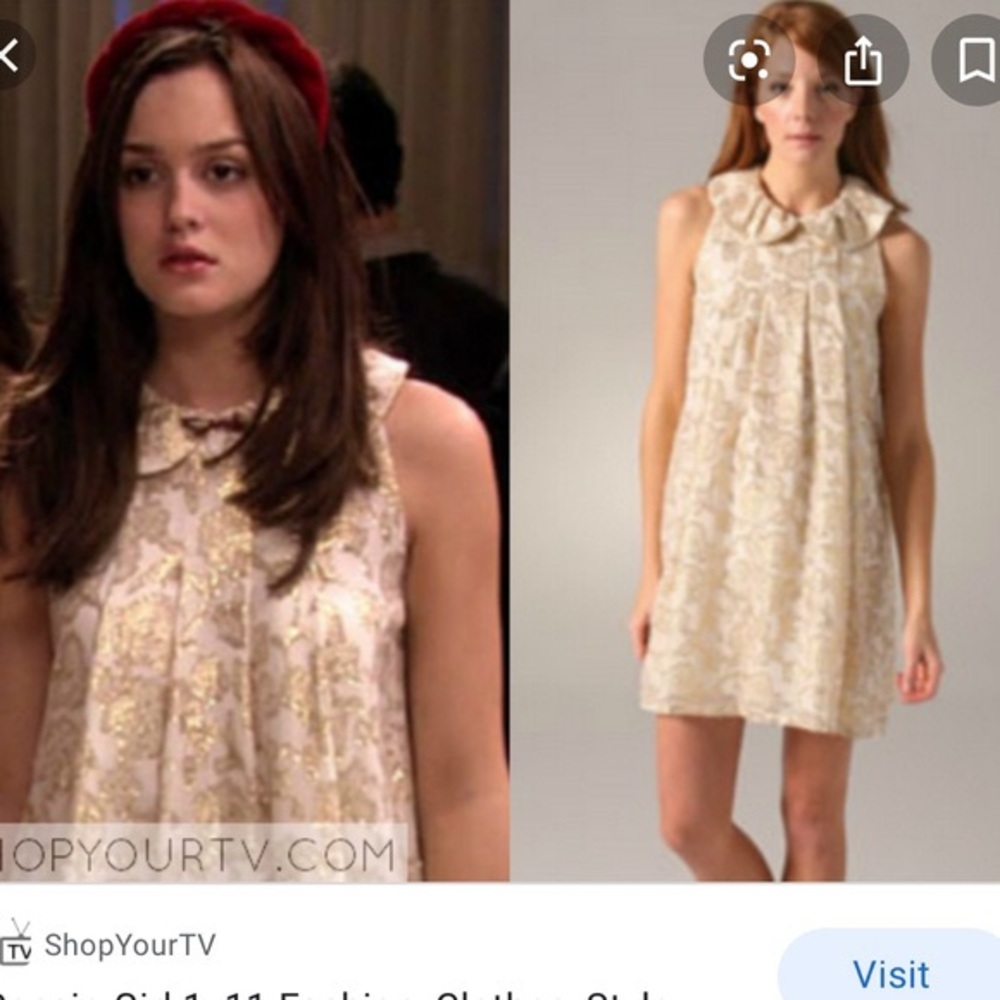 ISO Tibi St. Honore Gold Dress aso Blair Waldorf